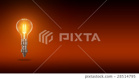 Light bulb lamps. 3D rendering 28514795