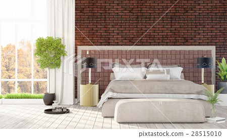 Modern bright interior . 3D rendering Modern bright interior . 3D rendering 28515010