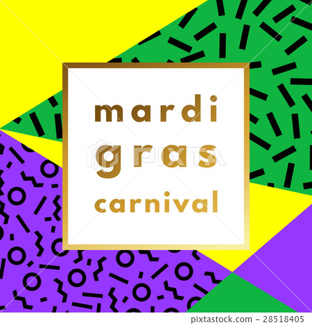 Mardi Gras carnival geometric background Mardi Gras carnival geometric background 28518405