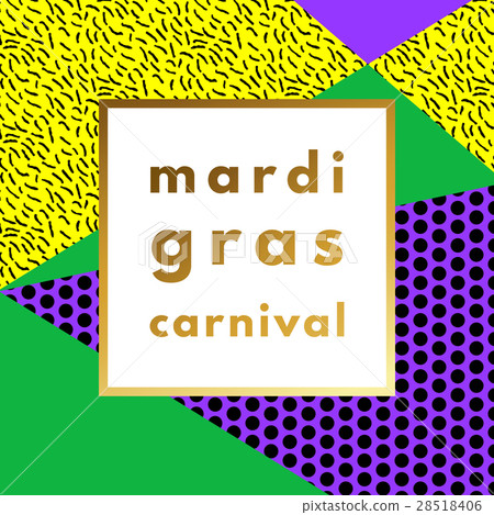 Mardi Gras carnival geometric background Mardi Gras carnival geometric background 28518406