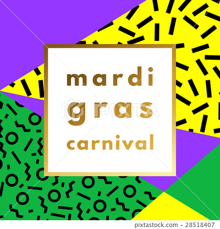 Mardi Gras carnival geometric background Mardi Gras carnival geometric background 28518407