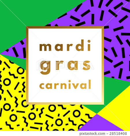 Mardi Gras carnival geometric background Mardi Gras carnival geometric background 28518408