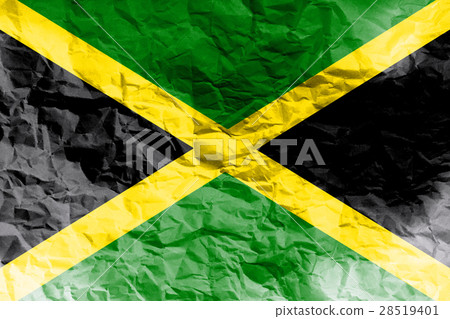 Jamaica national flag illustration symbol.  28519401