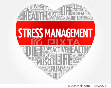 Stress Management heart word cloud Stress Management heart word cloud 28520210