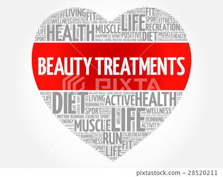 Beauty Treatments heart word cloud Beauty Treatments heart word cloud 28520211