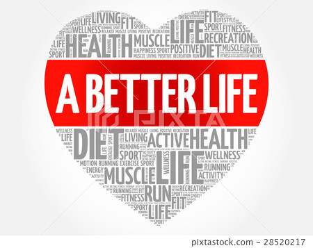 A Better Life heart word cloud A Better Life heart word cloud 28520217