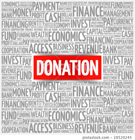 DONATION word cloud collage DONATION word cloud collage 28520245