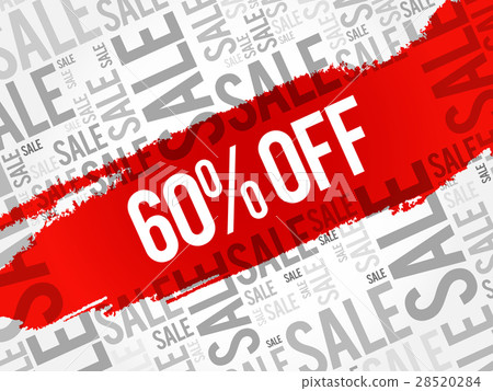 60% OFF Sale words cloud 28520284