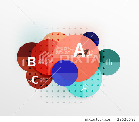Vector circle bubbles modern geometric background Vector circle bubbles modern geometric background 28520585