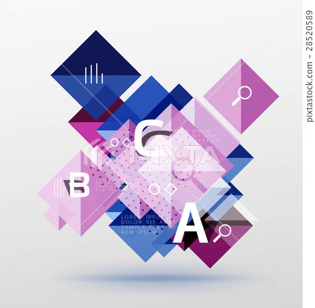 Square infographic banner. 28520589