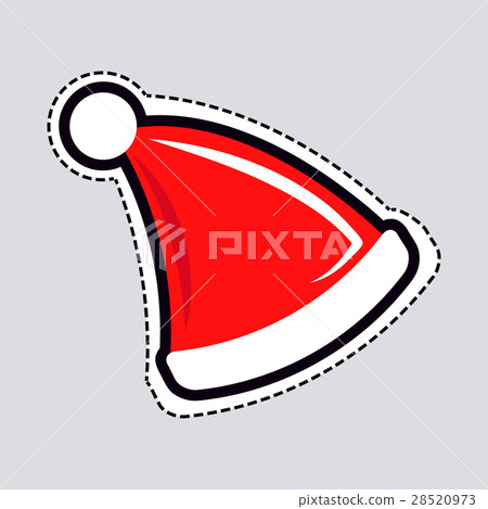 Santa Claus Red Hat with White Line. Patch it Santa Claus Red Hat with White Line. Patch it 28520973