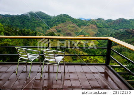 Mae Salong aerial view Mae Salong aerial view 28522120