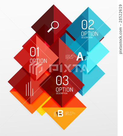 Vector square abstract background 28522619