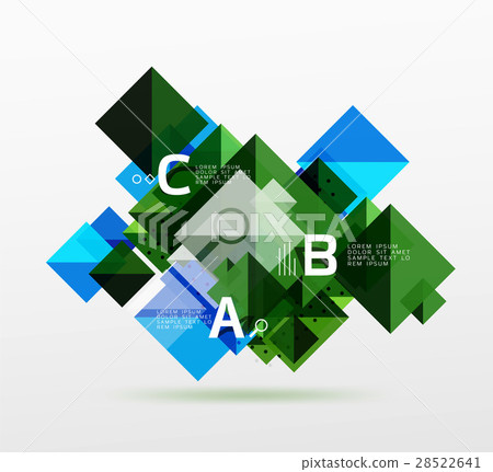Vector square abstract background 28522641