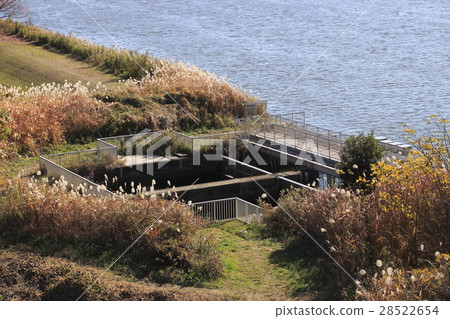Japan's first intake port for environmental water pipes (Saitama High-speed Railway) 28522654