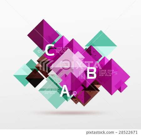 Vector square abstract background 28522671