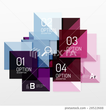 Vector square abstract background 28522688