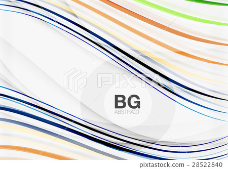 Wave lines abstract background 28522840
