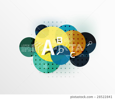Circle modern geometry infographic background 28522841
