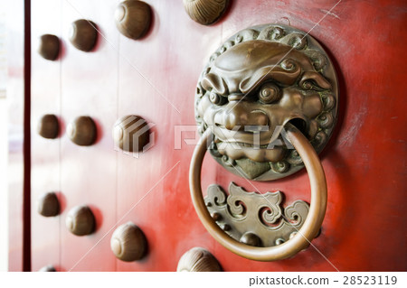 Lion head door knocker, Chinese style knocker 28523119