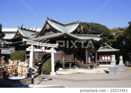 图库照片: 赤羽八幡神社(主楼)