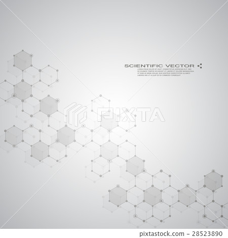 Molecule DNA and neurons vector. Molecular Molecule DNA and neurons vector. Molecular 28523890