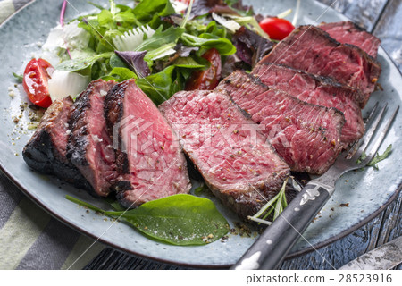 Wagyu Point Steak with Italian Salad 28523916