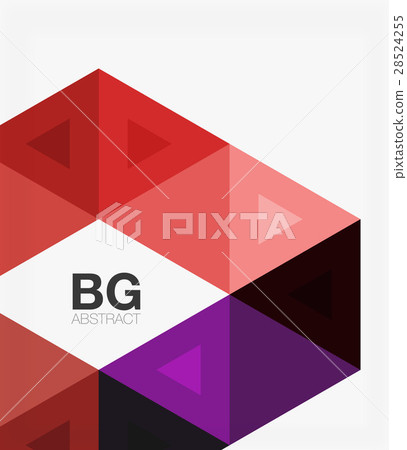 Vector abstract colorful triangle repetition 28524255