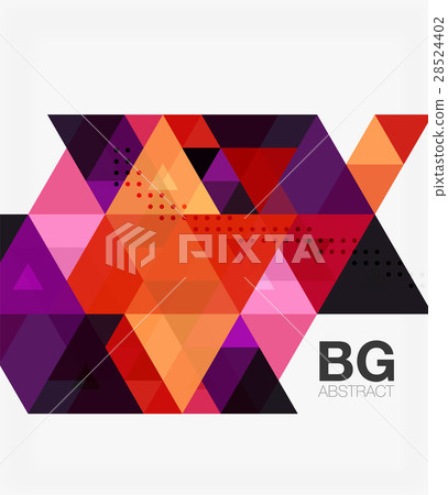 Vector abstract colorful triangle repetition Vector abstract colorful triangle repetition 28524402