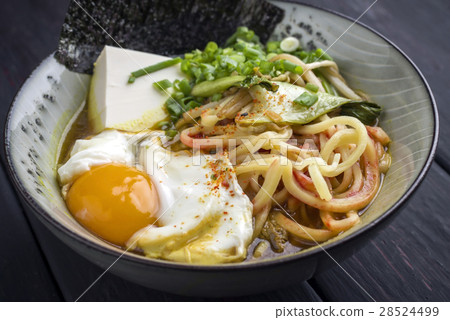Ramen Soup with Vegetable and Egg in Bowl Ramen Soup with Vegetable and Egg in Bowl 28524499