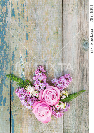 Decorative flowers composition 28526391