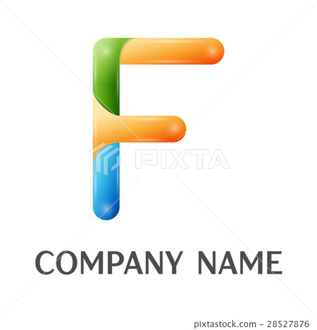 F letter colorful logo 28527876