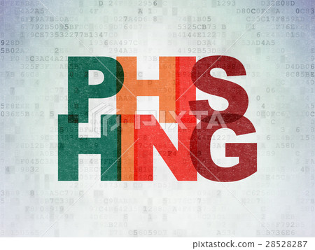 Security concept: Phishing on Digital Data Paper Security concept: Phishing on Digital Data Paper 28528287
