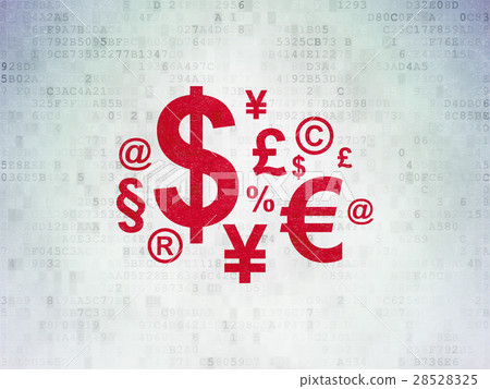 Finance concept: Finance Symbol on Digital Data Finance concept: Finance Symbol on Digital Data 28528325