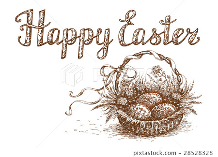 Easter Basket with Eggs Easter Basket with Eggs 28528328