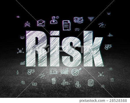 Finance concept: Risk in grunge dark room Finance concept: Risk in grunge dark room 28528388