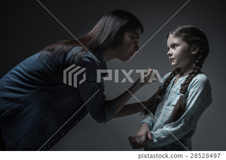 Dependent on alcohol woman showing her fist Dependent on alcohol woman showing her fist 28528497