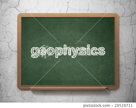 Science concept: Geophysics on chalkboard 28528711