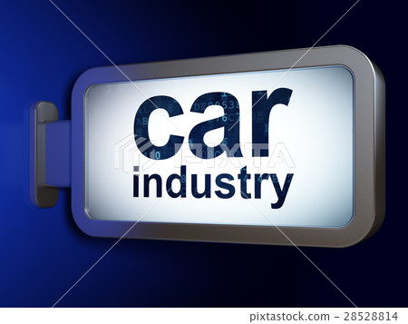 Manufacuring concept: Car Industry on billboard 28528814