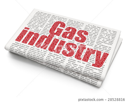 Industry concept: Gas Industry on Newspaper 28528816