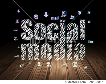 Social network concept: Social Media in grunge Social network concept: Social Media in grunge 28528844