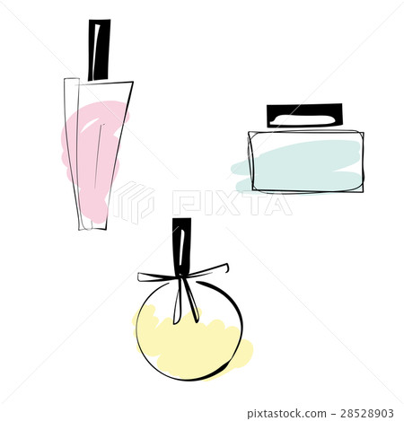 Vector sketch illustration of perfume bottles 28528903