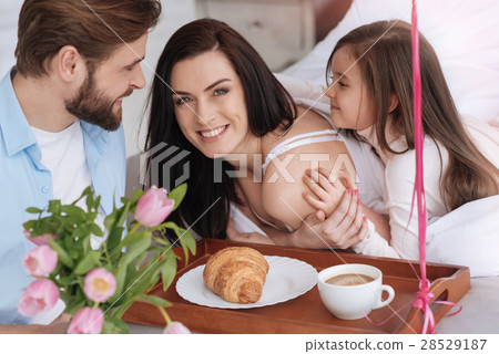 Beautiful pretty woman having a wonderful family 28529187