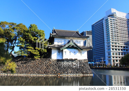 The Sakurada double oar and the skyscraper of the Imperial Palace 28531330