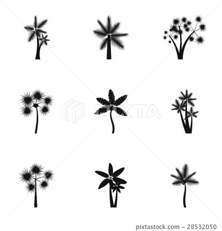 Palma icons set, simple style 28532050