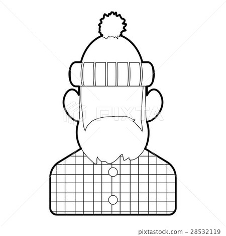 Lumberjack icon, outline style 28532119