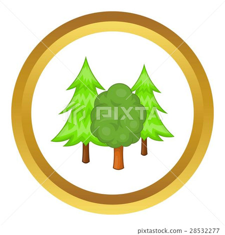 Forest trees vector icon Forest trees vector icon 28532277