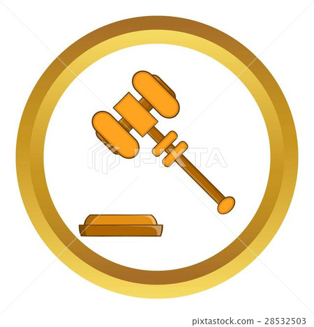 Judge gavel vector icon Judge gavel vector icon 28532503