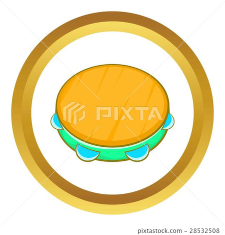 Tambourine vector icon Tambourine vector icon 28532508