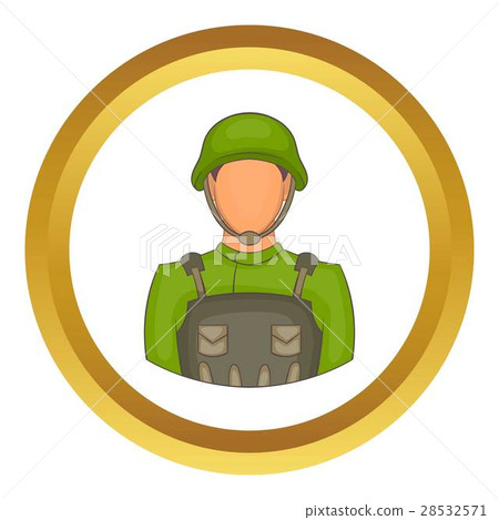 Soldier vector icon 28532571